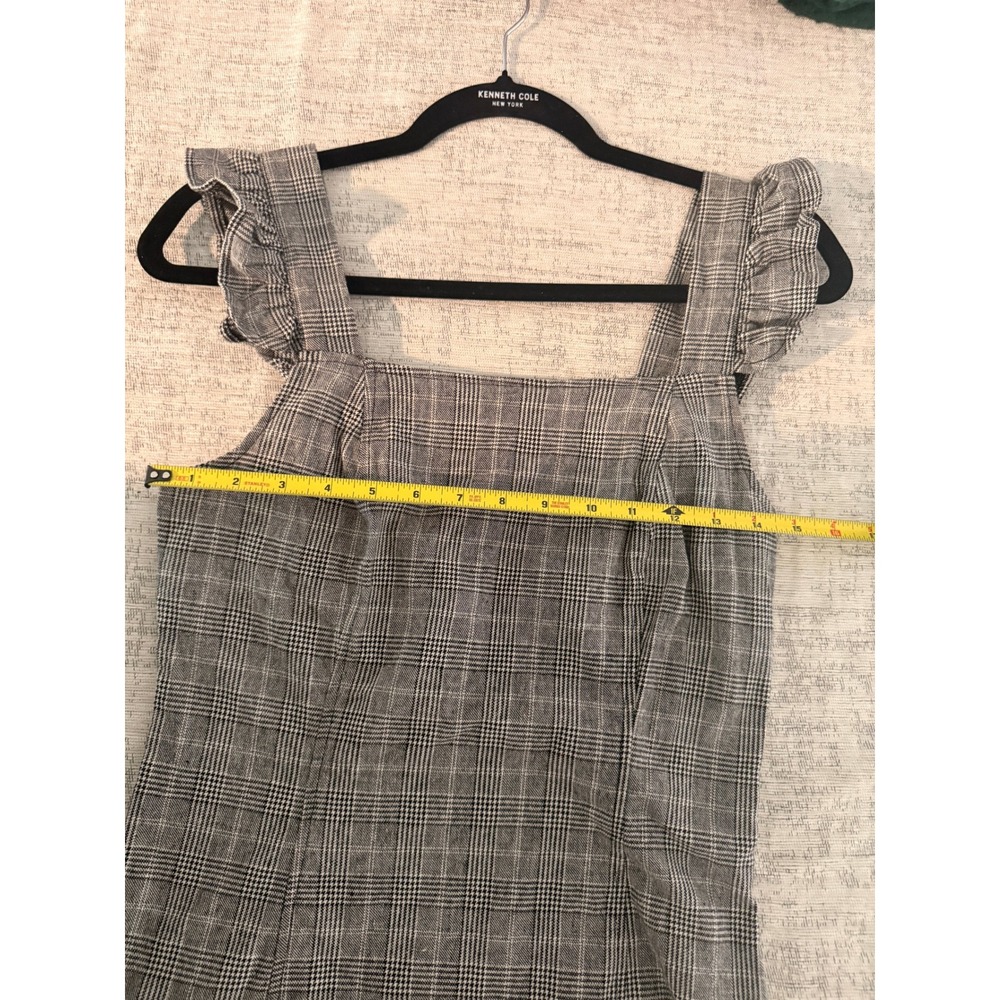Plaid Ruffle Strap Mini Dress Size 2 y2k - Picture 4 of 6